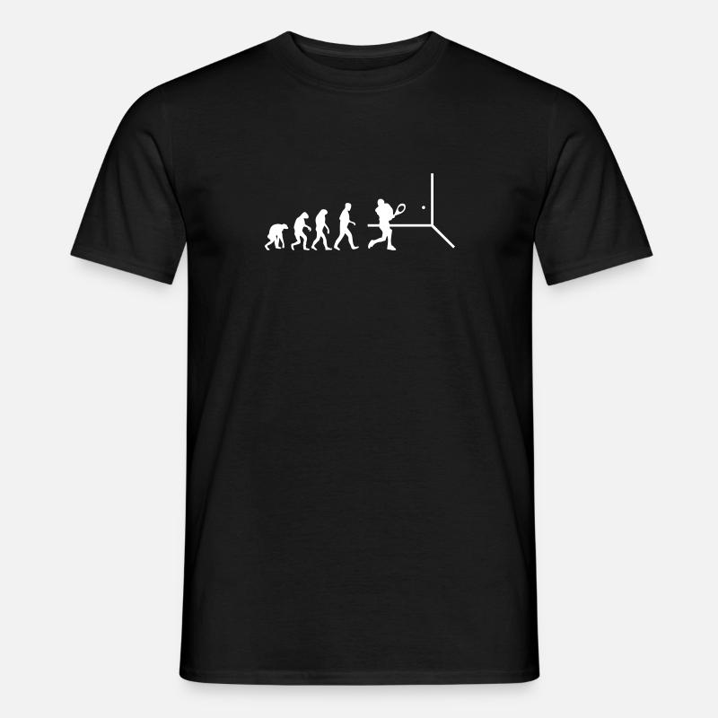 squash evolution - Männer T-Shirt - Schwarz