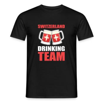Switzerland Swiss Swiss German - Men's T-Shirt - black - Front - AI Model Male 178 light (178cm)