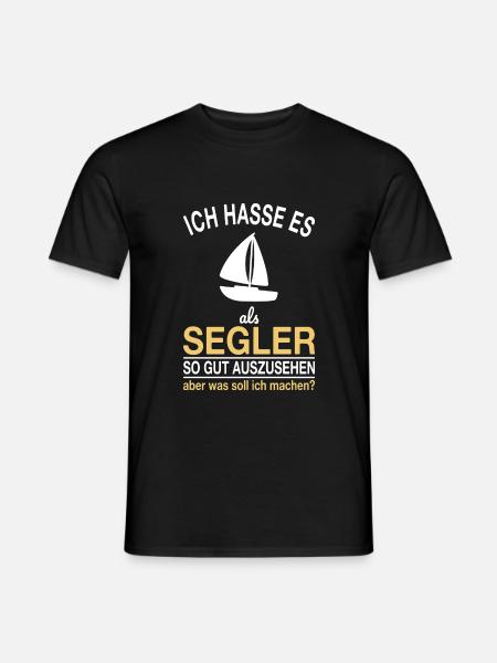 Segler Spruch - Männer T-Shirt - Schwarz