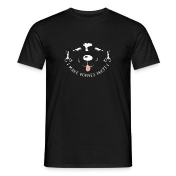 Hundefriseur Hundefrisör - Männer T-Shirt - Schwarz - Vorne - AI Model Male 178 light (178cm)