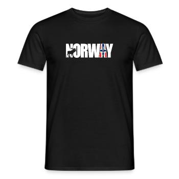 Norway - Men's T-Shirt - black - Front - AI Model Male 178 light (178cm)
