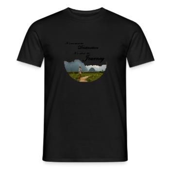 Berglandschaft Laos - It's about the journey - Männer T-Shirt - Schwarz - Vorne - AI Model Male 178 light (178cm)