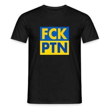 Fck ptn - T-shirt homme - noir - Devant - AI Model Male 178 light (178cm)