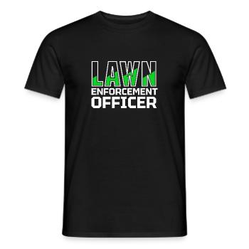 Lawn Mowing Lawn Mower Gardener - Men's T-Shirt - black - Front - AI Model Male 178 light (178cm)