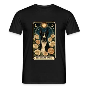 Deutsche Dogge - Männer T-Shirt - Schwarz - Vorne - AI Model Male 178 light (178cm)