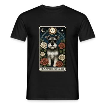 Zwergschnauzer - Männer T-Shirt - Schwarz - Vorne - AI Model Male 178 light (178cm)