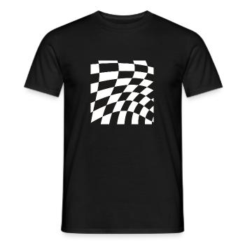 Un motif d'illusion d'optique façonne un cadeau de géométrie - T-shirt homme - noir - Devant - AI Model Male 178 light (178cm)