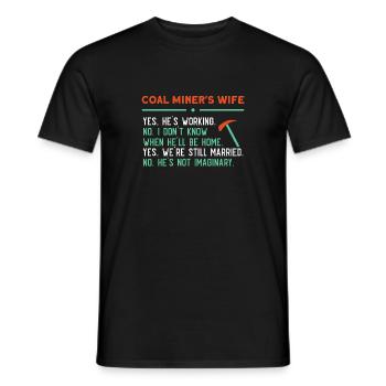 Mine Minenarbeiter - Männer T-Shirt - Schwarz - Vorne - AI Model Male 178 light (178cm)