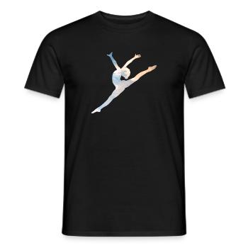Ballet Jump - Men's T-Shirt - black - Front - AI Model Male 178 light (178cm)