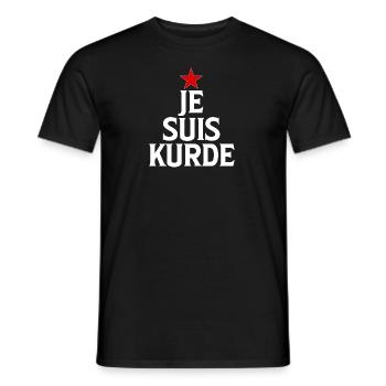 Je Suis Kurde azadi - Männer T-Shirt - Schwarz - Vorne - AI Model Male 178 light (178cm)