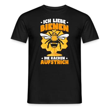 Bienen Imkerei Bienenzüchter Imker Spruch - Männer T-Shirt - Schwarz - Vorne - AI Model Male 178 light (178cm)