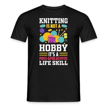 Stricken ist eine Lebenseinstellung - Männer T-Shirt - Schwarz - Vorne - AI Model Male 178 light (178cm)