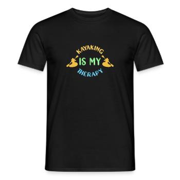 Kayak Kayaking - T-shirt homme - noir - Devant - AI Model Male 178 light (178cm)