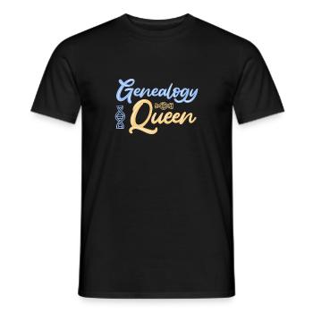 Généalogiste - T-shirt homme - noir - Devant - AI Model Male 178 light (178cm)