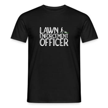 Lawn Mowing Lawn Mower Gardener - Men's T-Shirt - black - Front - AI Model Male 178 light (178cm)