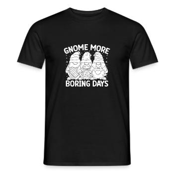 Gnome Costume Men Gnome More Boring Days Gnome - Men's T-Shirt - black - Front - AI Model Male 178 light (178cm)