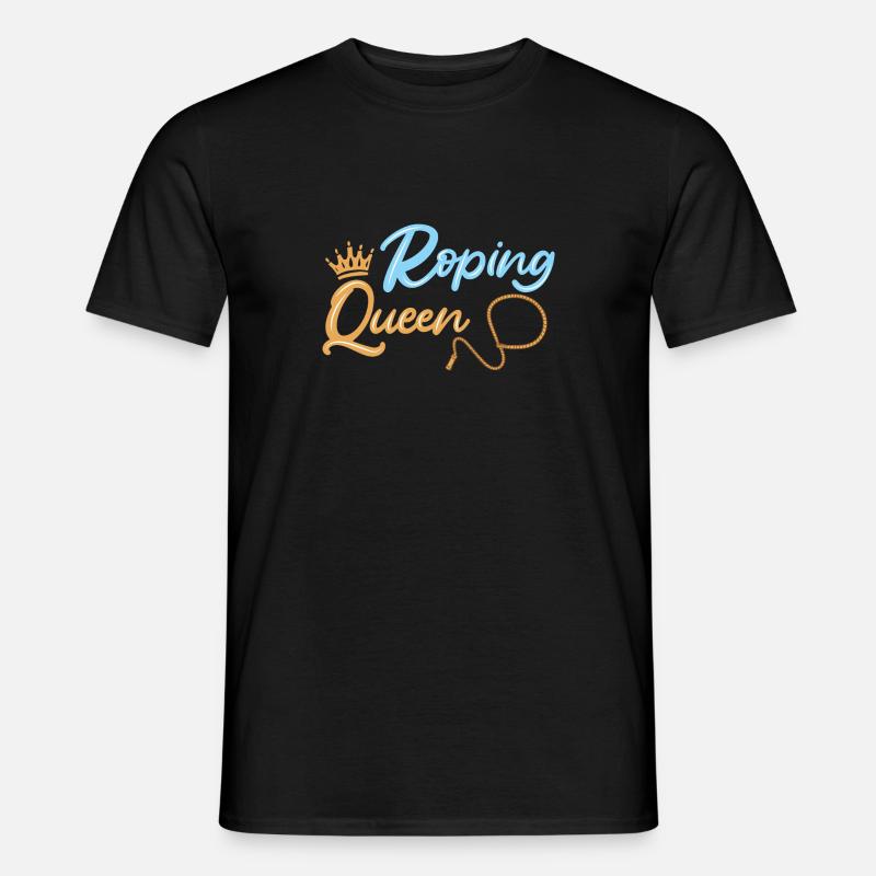 Team Roping - Männer T-Shirt - Schwarz