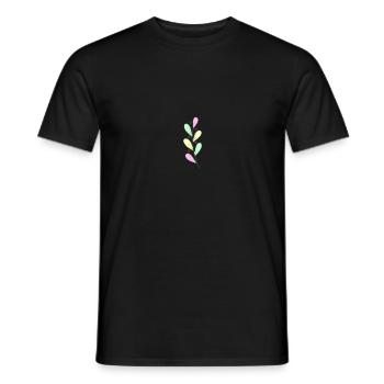 Colorfull Flower - Men's T-Shirt - black - Front - AI Model Male 178 light (178cm)