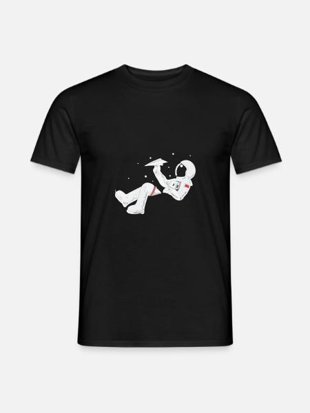 Astronaut relax - Men's T-Shirt - black