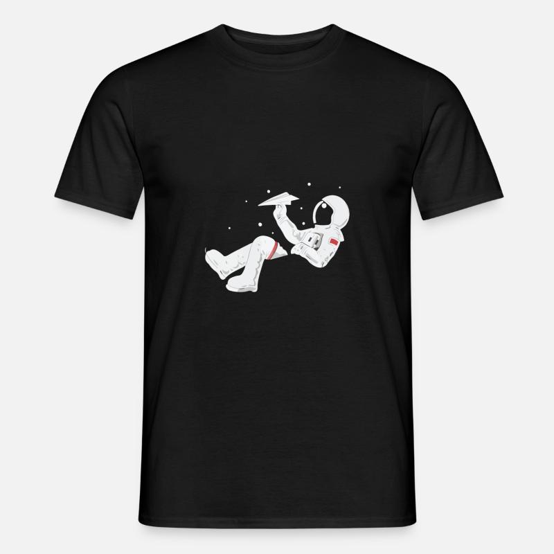 Astronaut entspannen - Männer T-Shirt - Schwarz