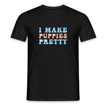 Hundefriseur Hundefrisör - Männer T-Shirt - Schwarz - Vorne - AI Model Male 178 light (178cm)