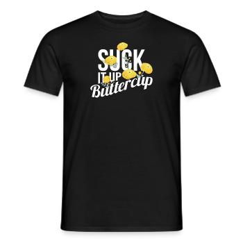 Saugen Sie es Butterblume auf - Männer T-Shirt - Schwarz - Vorne - AI Model Male 178 light (178cm)