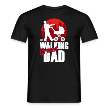 Grand-père qui marche - Grand-père Grand-père Zombie cadeau - T-shirt homme - noir - Devant - AI Model Male 178 light (178cm)