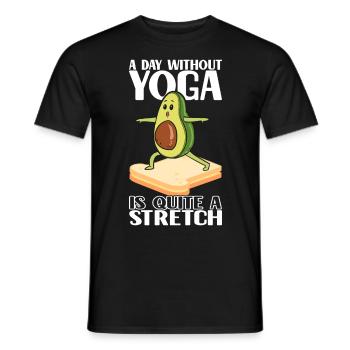Avocado Toast - Männer T-Shirt - Schwarz - Vorne - AI Model Male 178 light (178cm)