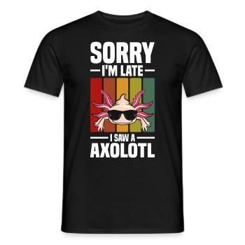 Axolotl Haustier | Tiere Schwanzlurch Geschenkidee - Männer T-Shirt - Schwarz - Vorne - AI Model Male 178 light (178cm)