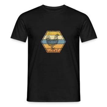 Huhn - Männer T-Shirt - Schwarz - Vorne - AI Model Male 178 light (178cm)