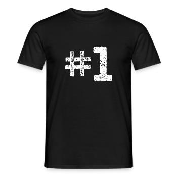 Number 1#1 - Männer T-Shirt - Schwarz - Vorne - AI Model Male 178 light (178cm)