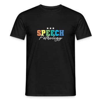 Logopäde Sprachtherapie Sprachtherapeut - Männer T-Shirt - Schwarz - Vorne - AI Model Male 178 light (178cm)