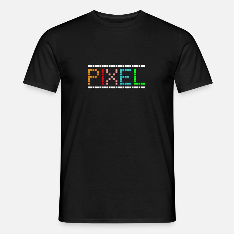 Pixel - Männer T-Shirt - Schwarz