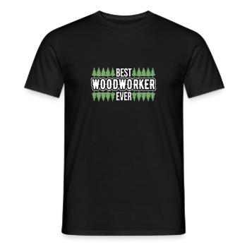 Bûcheron Bûcheron Tronçonneuse - T-shirt homme - noir - Devant - AI Model Male 178 light (178cm)