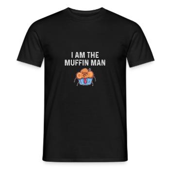 Je suis l’homme à muffins chemise drôle muffin homme - T-shirt homme - noir - Devant - AI Model Male 178 light (178cm)