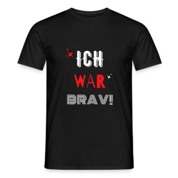 Ich war brav Weihnachten Nikolaus Funshirt - Männer T-Shirt - Schwarz - Vorne - AI Model Male 178 light (178cm)