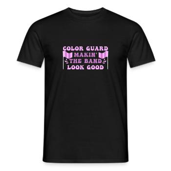 Color Guard - Men's T-Shirt - black - Front - AI Model Male 178 light (178cm)