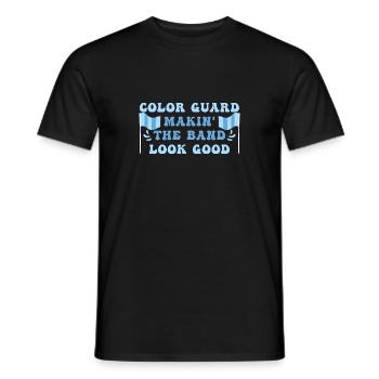 Color Guard - Men's T-Shirt - black - Front - AI Model Male 178 light (178cm)