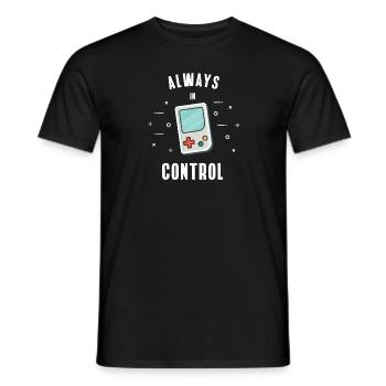 Game Console Retro Console Gamer Nerd Ninten lol - Men's T-Shirt - black - Front - AI Model Male 178 light (178cm)