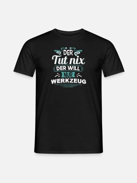 Werkzeug Handwerker Baumarkt Heimwerker - Männer T-Shirt - Schwarz
