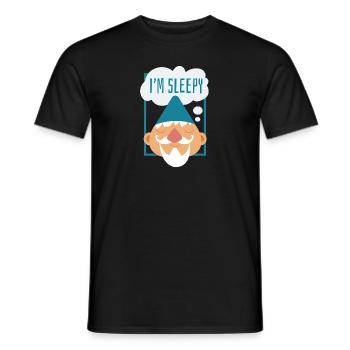 Saying Gift Goblin Dwarf Fantasy Fairy Tale Child - Men's T-Shirt - black - Front - AI Model Male 178 light (178cm)