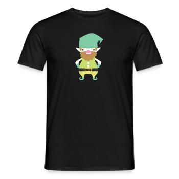 Zwerg Gartenzwerg Geschenk Kobold Wichtel Kind - Männer T-Shirt - Schwarz - Vorne - AI Model Male 178 light (178cm)