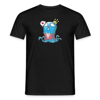 cadeau garçon fils poulpe poulpe enfant - T-shirt homme - noir - Devant - AI Model Male 178 light (178cm)