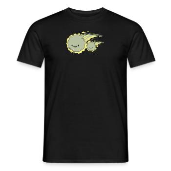 Comet Gift Child Son Space Astronaut Star - Men's T-Shirt - black - Front - AI Model Male 178 light (178cm)