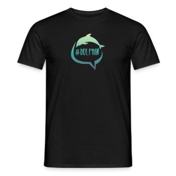 Hashtag rengaine cadeau delfin Ocean Party Zoo - T-shirt homme - noir - Devant - AI Model Male 178 light (178cm)