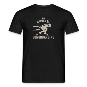 longboard - T-shirt homme - noir - Devant - AI Model Male 178 light (178cm)