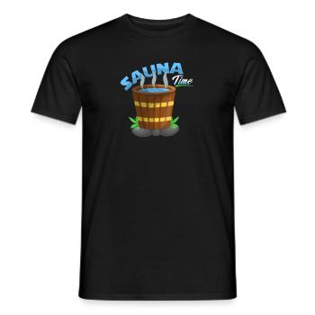 Sauna Gesundheit - Männer T-Shirt - Schwarz - Vorne - AI Model Male 178 light (178cm)