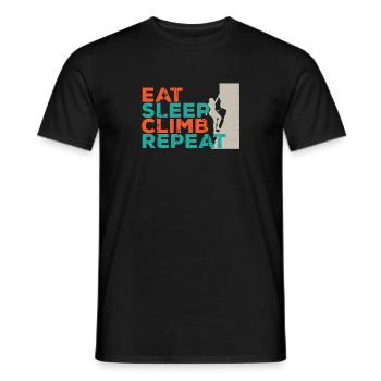 alpinisme - T-shirt homme - noir - Devant - AI Model Male 178 light (178cm)
