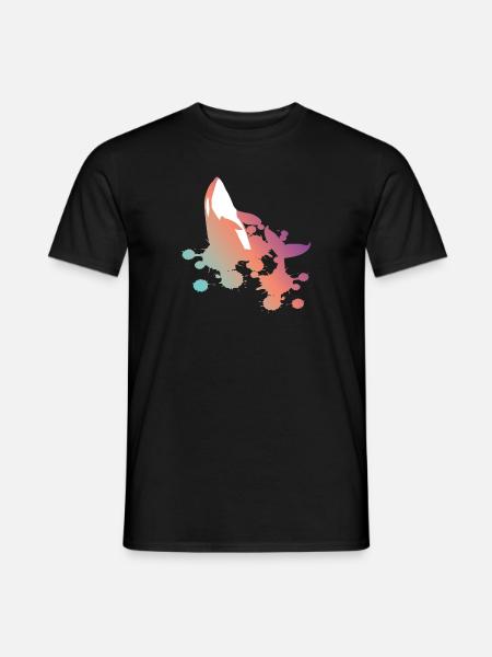 Orca Wal Pastell Verlauf Geschenk - Männer T-Shirt - Schwarz