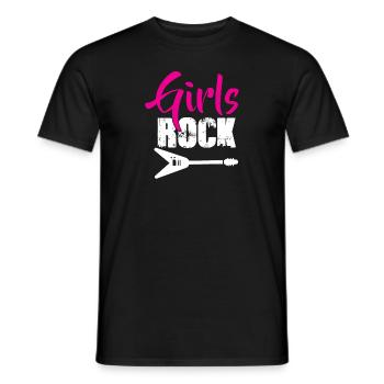 Rock Musik - Männer T-Shirt - Schwarz - Vorne - AI Model Male 178 light (178cm)